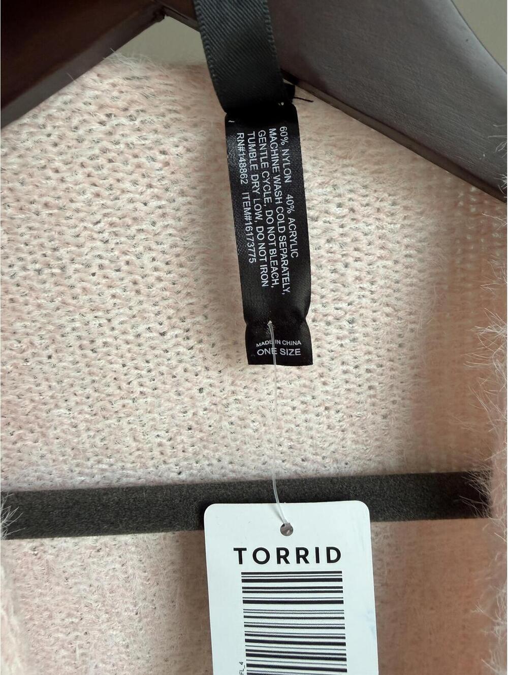 Torrid Colorblock Knit Ruana multicolor wrap - Picture 3 of 6